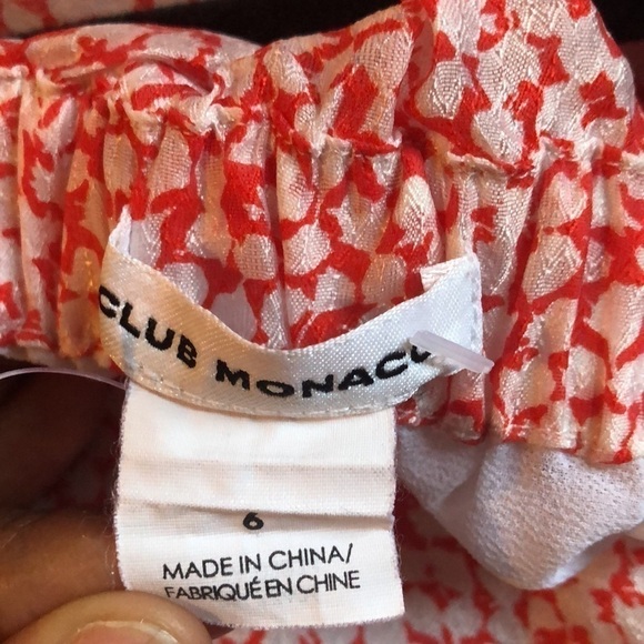 club Monaco Malaina Top Pink Mix/Rose - Picture 4 of 6
